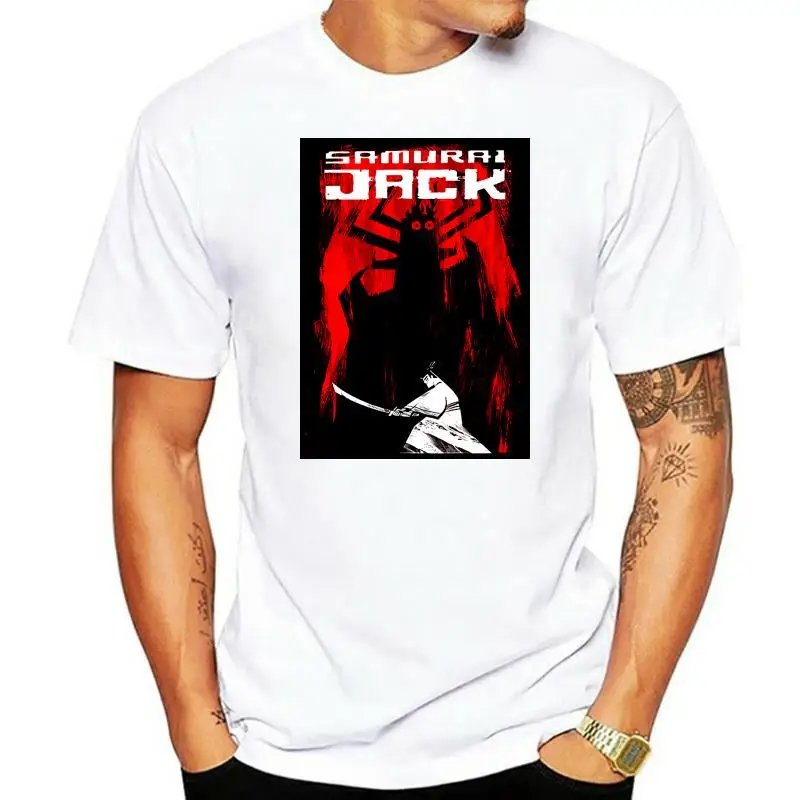 Samurai Jack Aku Graphic Men's Black T-shirt