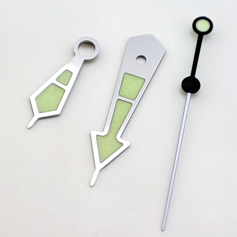 무브먼트 워치 교체용 부품, C3 야광 핸즈, NH35/NH36/4R35/4R36 에 적합, 하이 퀄리티 워치 핸즈