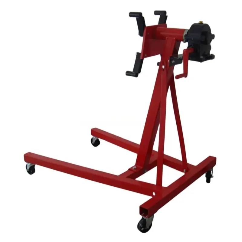 2000lbs Heavy Duty Motorcycle Car Repair Engine Stand Lift with Gear Box Garage Workshop​