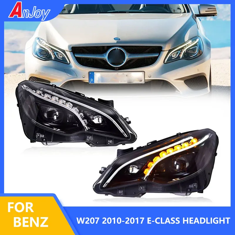 

Car Styling for 2010-2017 W207 E-Class E200 E260 E300 LED Auto Headlight DRL Signal Projector Lens Auto Accessories