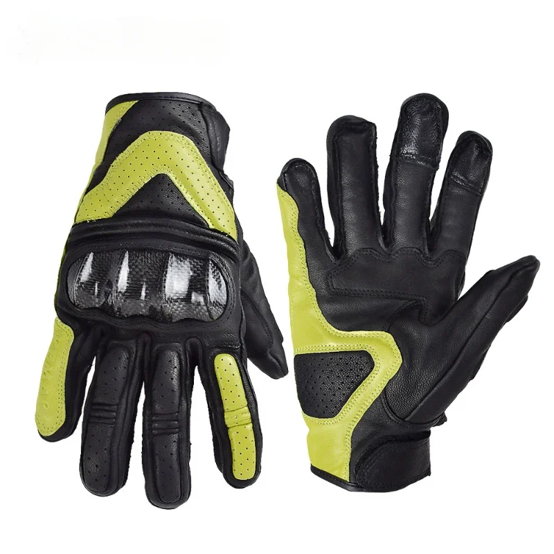 Motorcycle Accessories Vintage Leather Gloves Wear Resistant Outdoor Offroad Riding Windproof Thermal Gloves Motorcycle Items