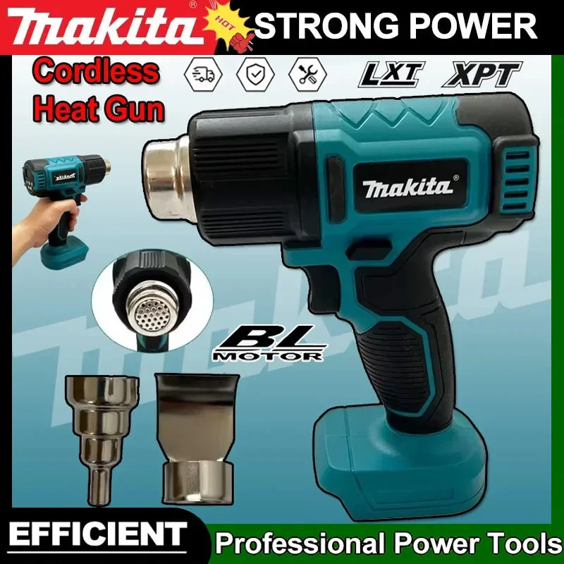 

Беспроводной фен Makita, промышленный ручной электрический фен, тепловая пушка с регулируемой температурой, батарея 18 В