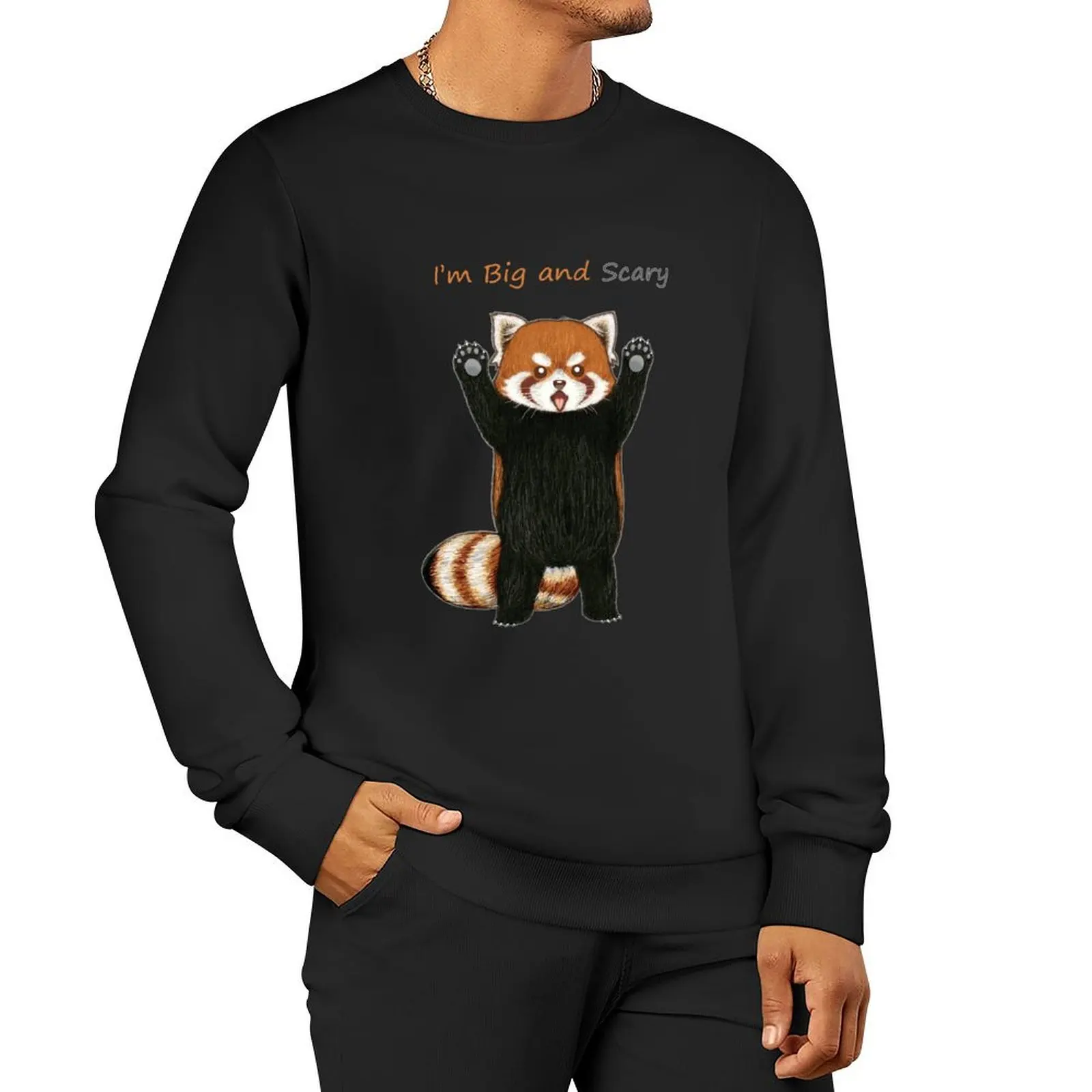 Red Panda Pullover Hoodie korean style clothes hooded shirt fashion men men wear new sweatshirts