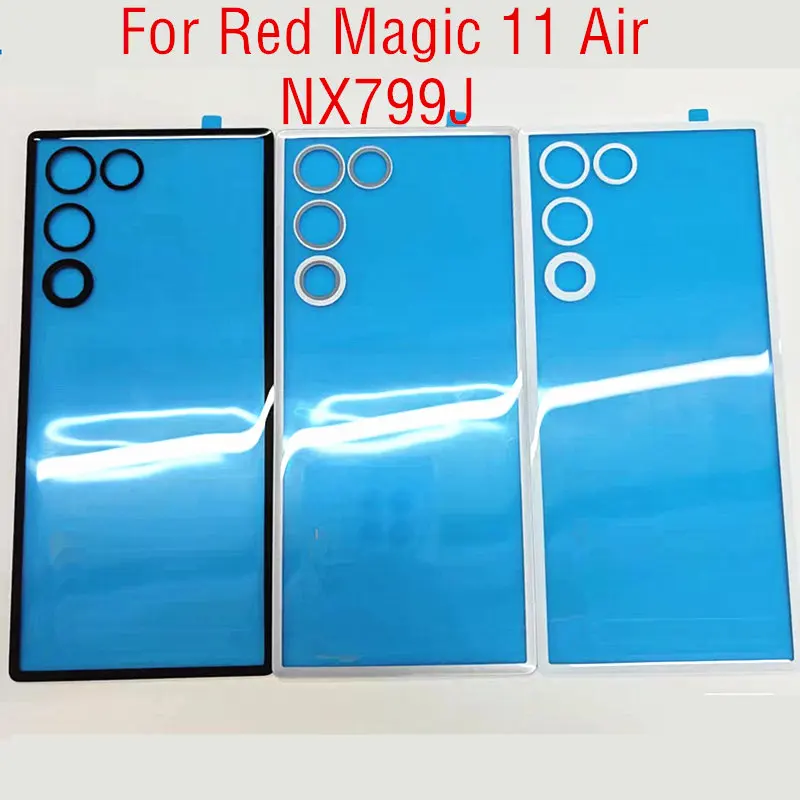Replacement Back Glass Battery Cover For ZTE Nubia Red Magic 11 Air NX799J Housing Lid Door Rear Case With Camera Frame Lens