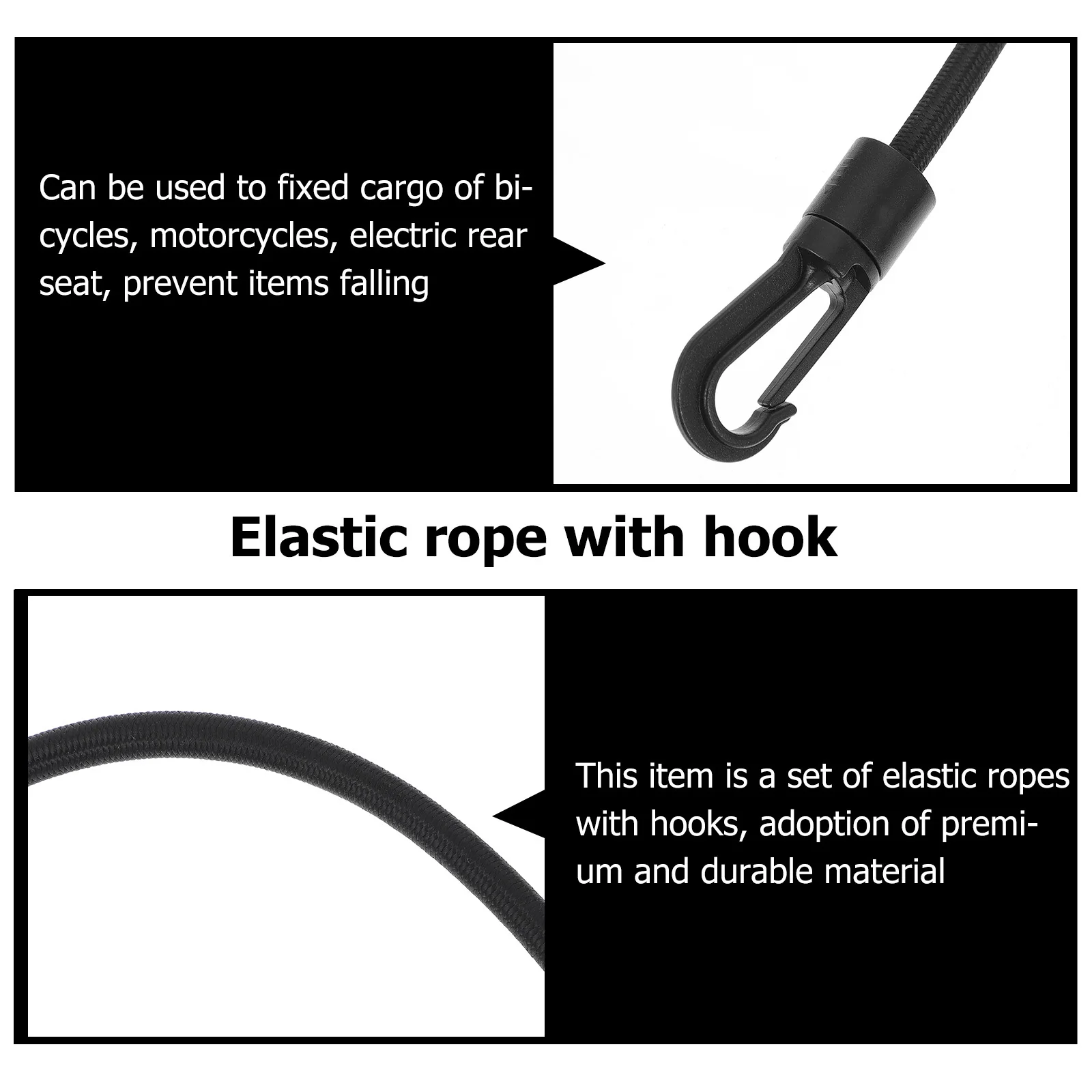 

4Pcs Durable Hook Elastic Fixing Strap for Luggage Storage Case Transport Protection Cargo Fastening Straps Luggage Fixing Belts