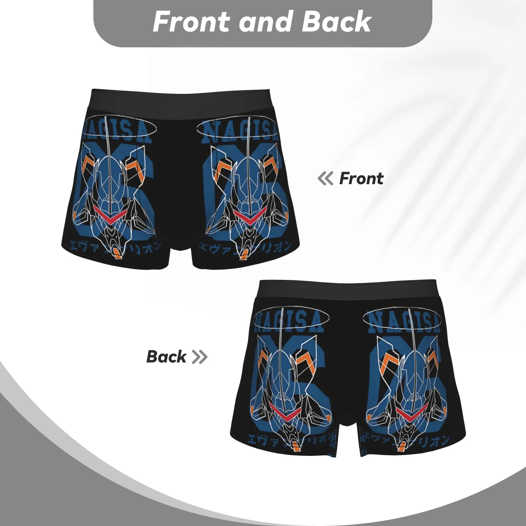 EVA 06 Bandai EVA Underpants Breathbale Panties Man Underwear Comfortable Shorts Boxer Briefs view 4
