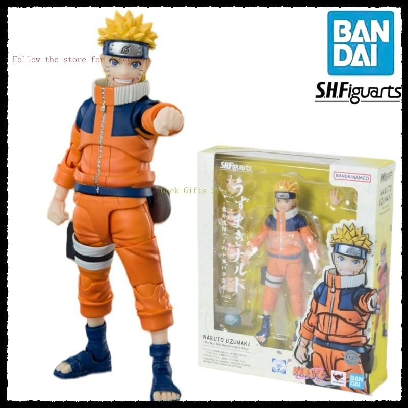 

In Stock Original Bandai S.H.Figuarts Naruto Uzumaki Uchiha Sasuke PVC Anime Figure Action Figures Toys Collection Gifts