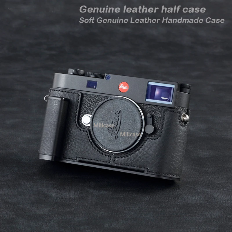 M11純正レザーカメラケース,ハーフボディバッグ,leica m11用手作り