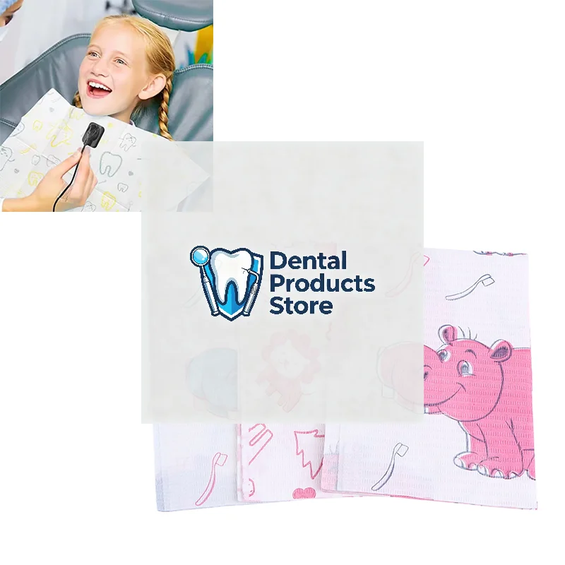 

125pcs Disposable Dental Chest Towel Dentistry Clean Pad Dental Waterproof Medical Paper Patient Napkins