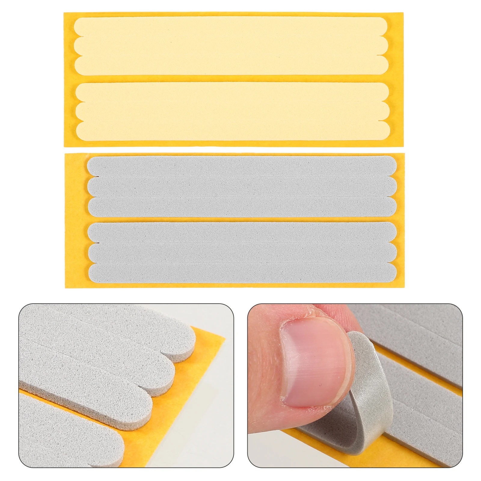 

2 Sheets Anti-wear Shoe Edge Stickers Gray Skin Tone Fine Strips Comfort Pads Wear-resistant Liners Heel Protectors Suitable