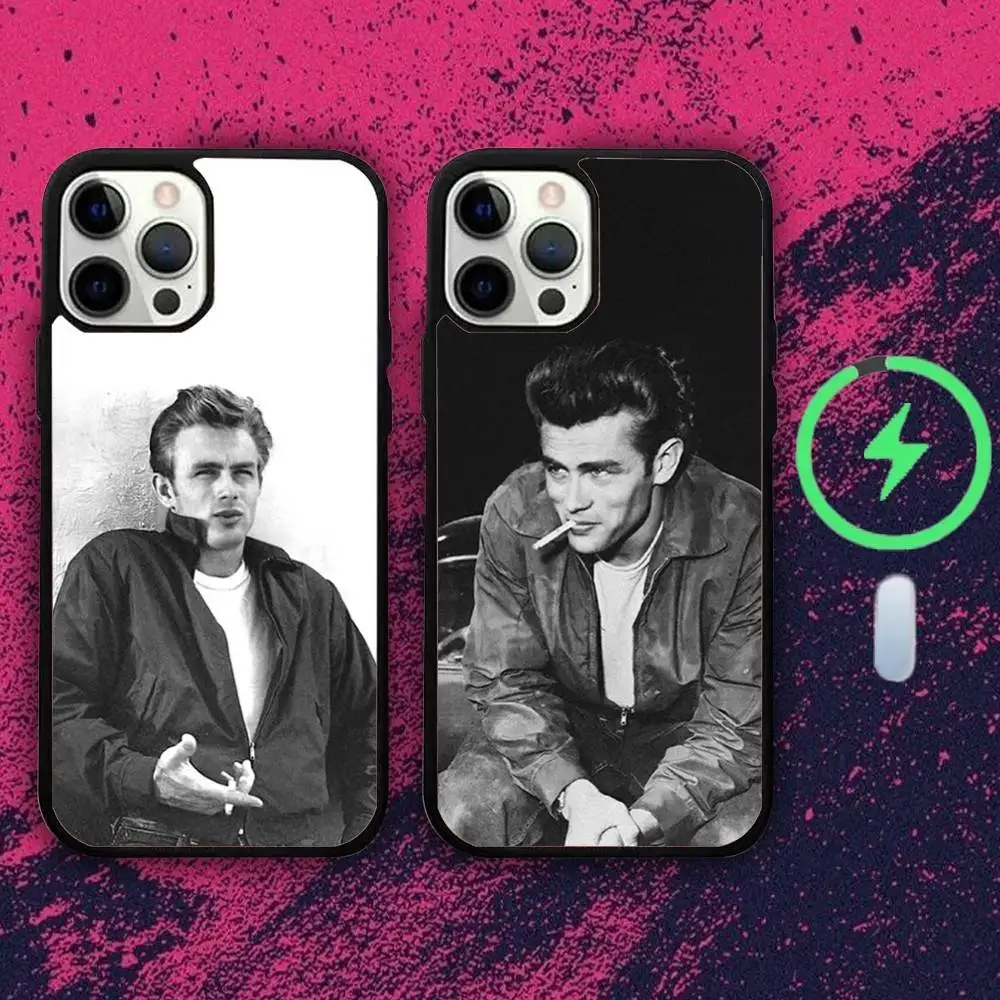 

J-Jame-es Actor D-Deans Phone Case For iPhone 16e,16,15,14,13,12,11,Plus,Pro,Max,Mini Magsafe Magnetic Wireless Charging
