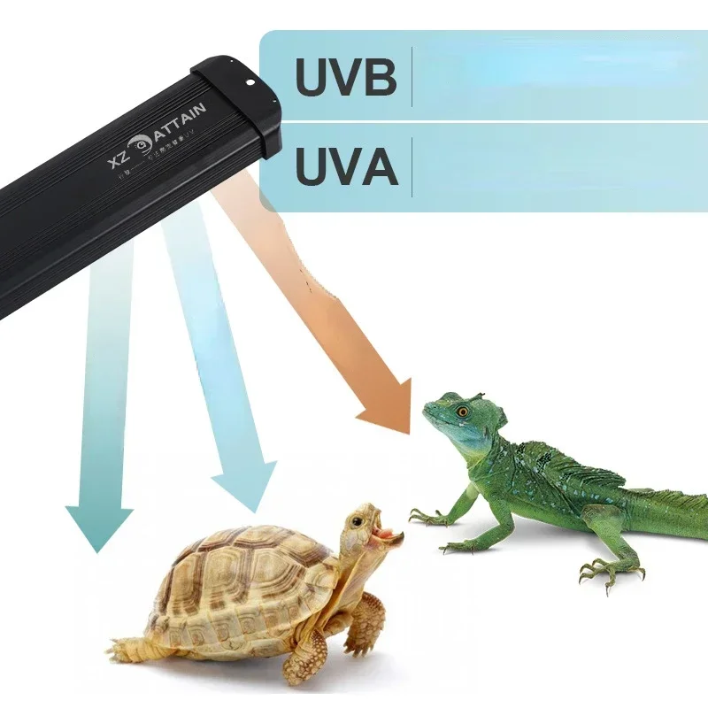 Lámpara de Sol de espectro completo para reptiles, luz LED UVA + UVB, Terrario de serpiente, lagarto y Tortuga, 10,0, 20,0