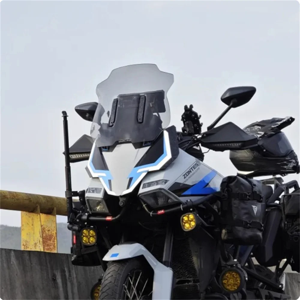 For ZONTES 703F windshield modification with high gear straight front windshield accessories