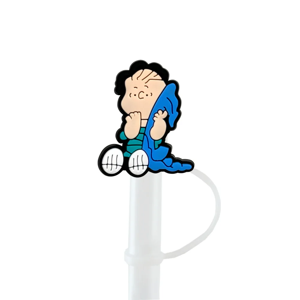 1-12 Stück Niedliche Cartoon-Strohhalmabdeckungen für Wiederverwendbare Trinkhalm-Staubschutzkappen, Glasbecher-Zubehör, Strohhalm-Aufsätze 10mm Silikon-Strohhalmabdeckung – Detail 16