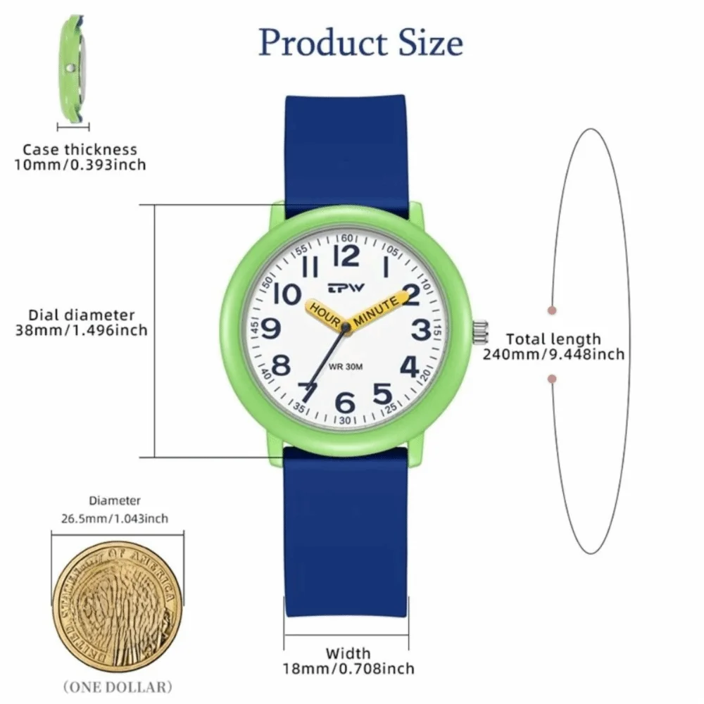 Cute Silicone Dopamine Watch Colorful Dial Candy Color Girl Watch Hands Watch Daily view 5