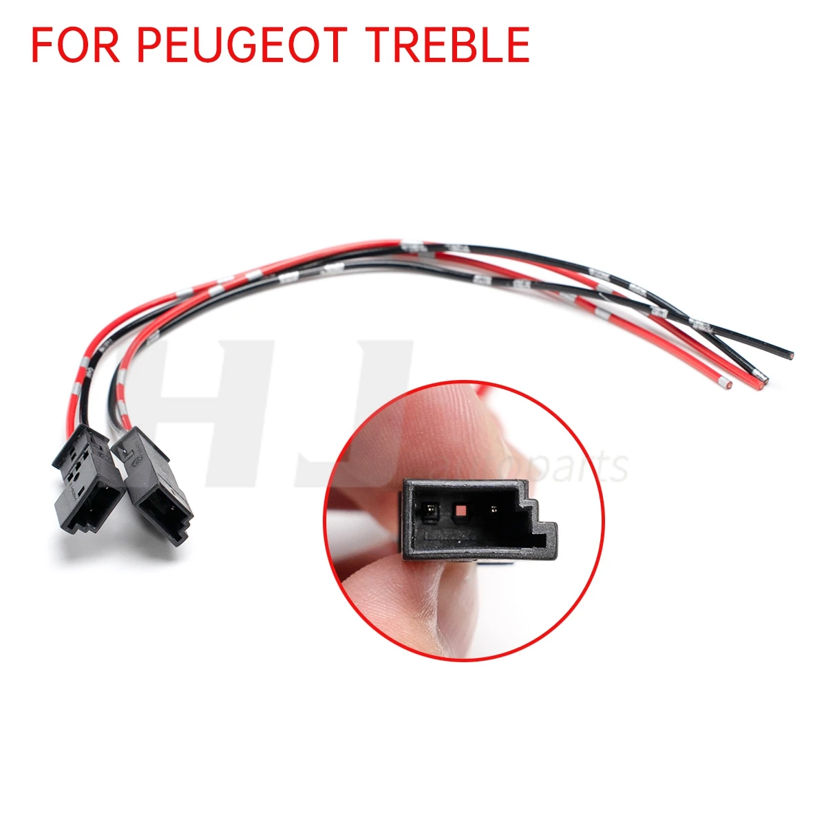 2pcs Car Audio Speaker Adapter MidRange Sub Woofer Bass Treble Lond Speaker Lossless Install Cable Horn Plug Harness for Peugeot