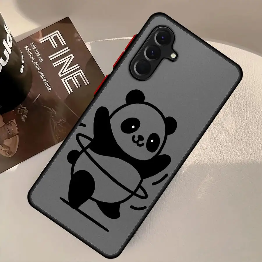 حافظة لهاتف سامسونج جالاكسي A72 A22 A36 A21 A23 A31 A56 A25 A26 A32 A73 A52 A71 لطيف الكرتون الباندا #5