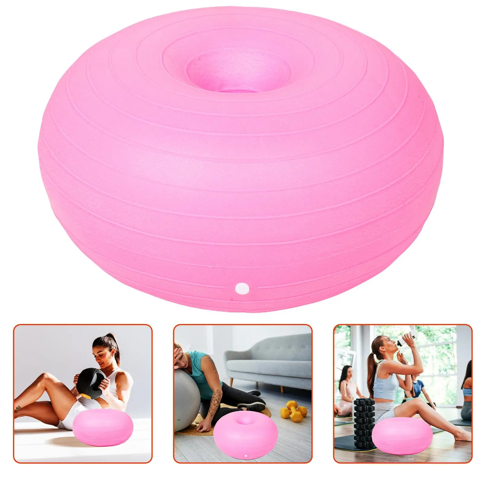 1 قطعة كرة يوجا نفخ سميكة بولي كلوريد الفينيل النساء الحوامل اللياقة البدنية التوازن المدرب الاستقرار بيلاتيس معدات التمرين لينة نونسليب #2