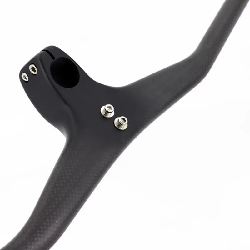 Full Carbon Fiber 17 Degree Integrated Straight Handlebar Ultralight High Rigidity XC MTB Mountain Bike Cycling Parts