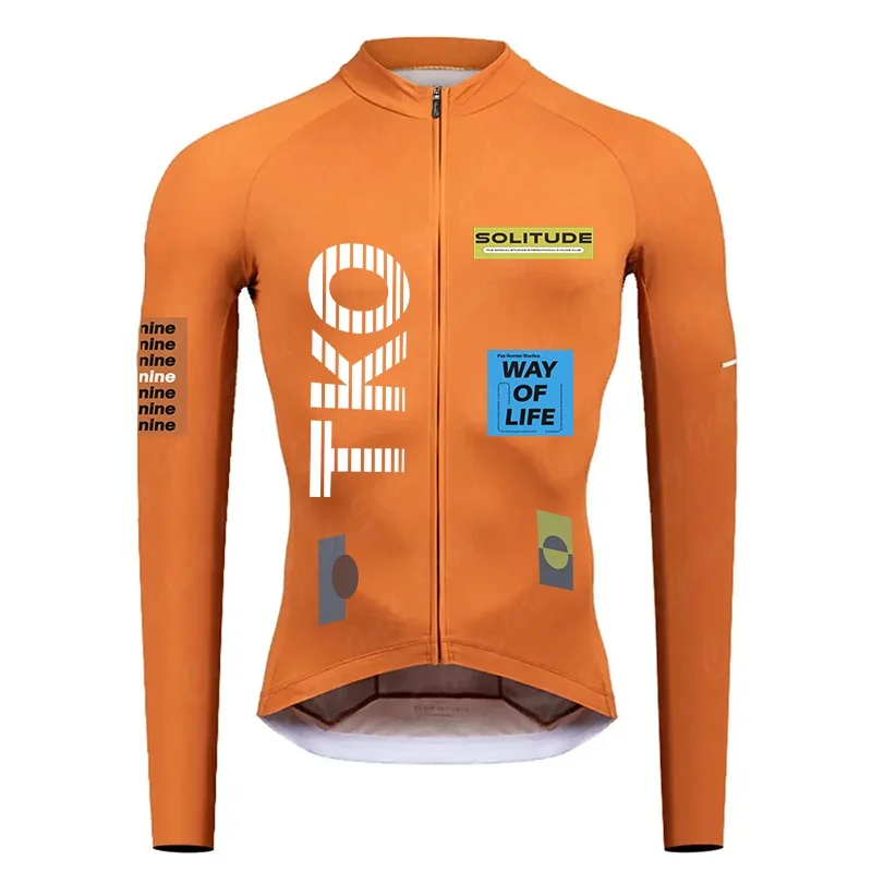 

2025 TKO Cycling Jersey Long Sleeve Pro Team Jersey MTB Road Bike Clothing Maillot Ciclismo Hombre Breathable Bicycle Shirt
