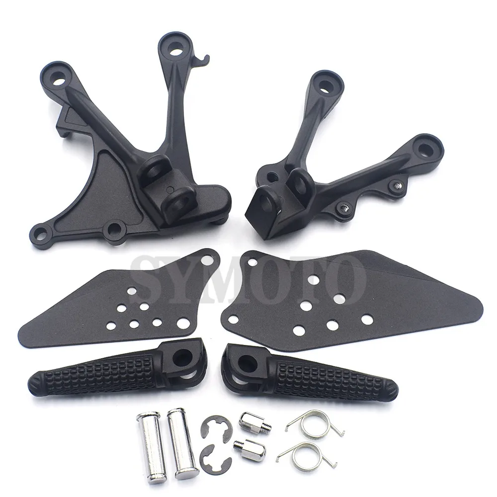 

Motorcycle Front Footrest Foot Pegs Set For KAWASAKI NINJA ZX6R ZX-6R ZX636 2005 2006 2007 2008