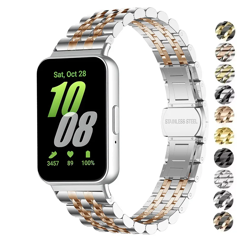 Metallarmband für Samsung Galaxy Watch Fit 3 Edelstahl-Armband Magnetisches Milanese Loop Uhrenband für Galaxy Fit3 Zubehör