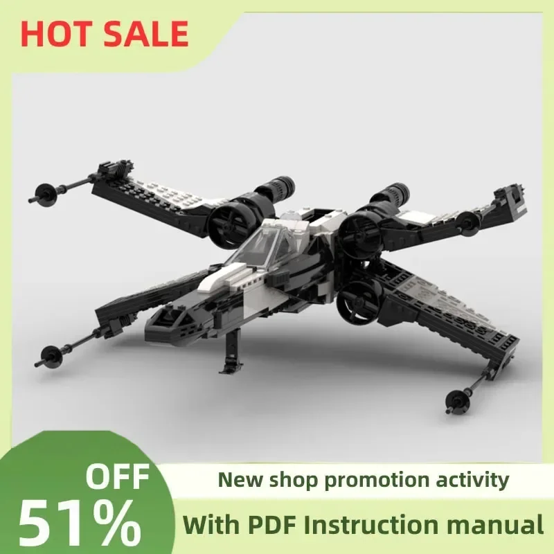 

New Famous Star Battle Movie Moc Saw Gerrera Xwing Starfighter Model Diy Creative Ideas Child Toy Birthday Gift Custom Puzzle