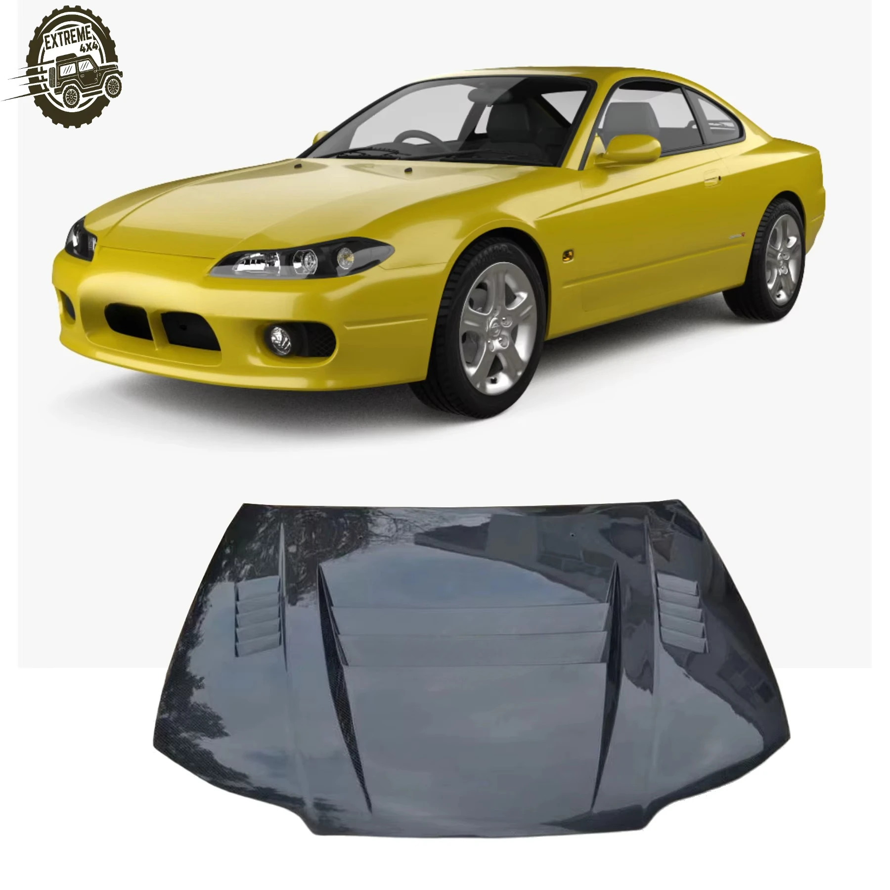 Wholesale Customized Open Hole Carbon Fiber Engine Hood for Nissan S15 Silvia S15 Modified Cars New Condition