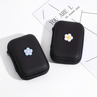 3D Flower Travel Storage Bag Charging Case for Earphone Package Zipper Bag Portable Travel Cable Organizer Electronics Storage