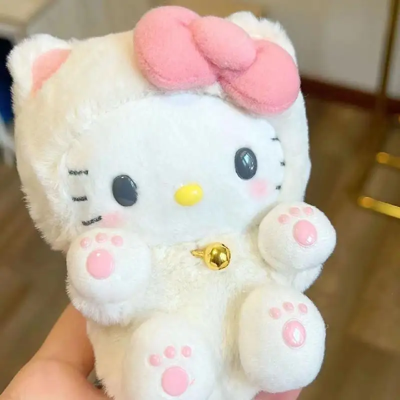 10cm Sanrio Hello Kitty Cartoon Plushie Plush Doll Stuffed Schoolbag Pendant Gift Small Ornament Plush Girl Gift Spotify Premium