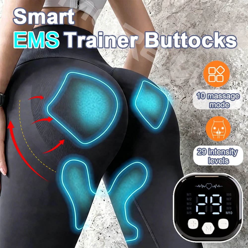 EMS-Trainer Gesäßformung Fitness Yoga Gesäßmassagegerät Muskelstimulator Hüftstraffungs-Massagegerät Po-Lifting-Massagegerät
