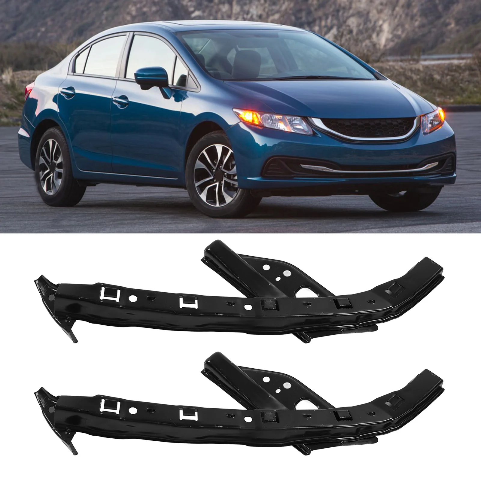 

2 шт. монтажный кронштейн для фары TR0 A00 71190 Замена поддержки переднего бампера для седана 2012-2015