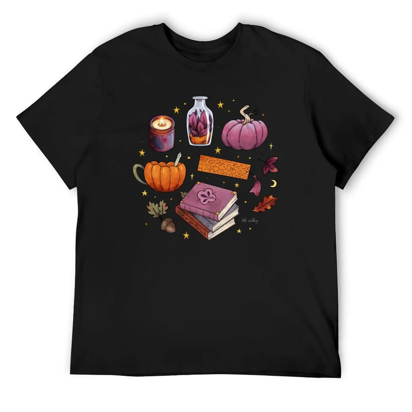 

Cosy autumn pattern T-Shirt quick-drying oversized t shirt anime stuff Aesthetic clothing men t shirt