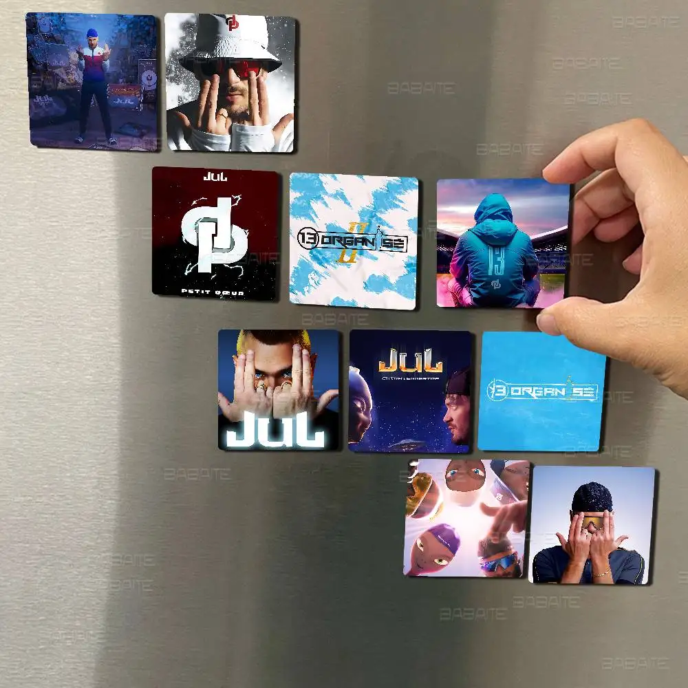 Rapper Jul 1pc Fridge Magnet Personalized Magnetic Photo Holder Durable Square Picture Surface Fridge Magnets