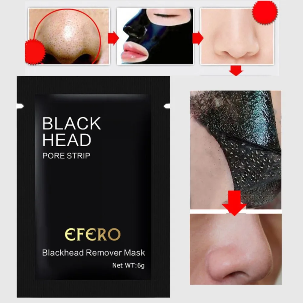 New Acne Treatments Black Head Remover Mask Peel Off Black Dots Black Face Mask Shrink Pores Skin Care Facial Mask Mud