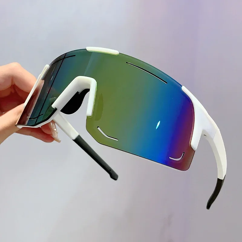 المتضخم الرياضة حملق النظارات الشمسية النساء للرجال العلامة التجارية الفاخرة مصمم نظارات شمسية خمر فاسق التزلج الدراجات يندبروف النظارات #2