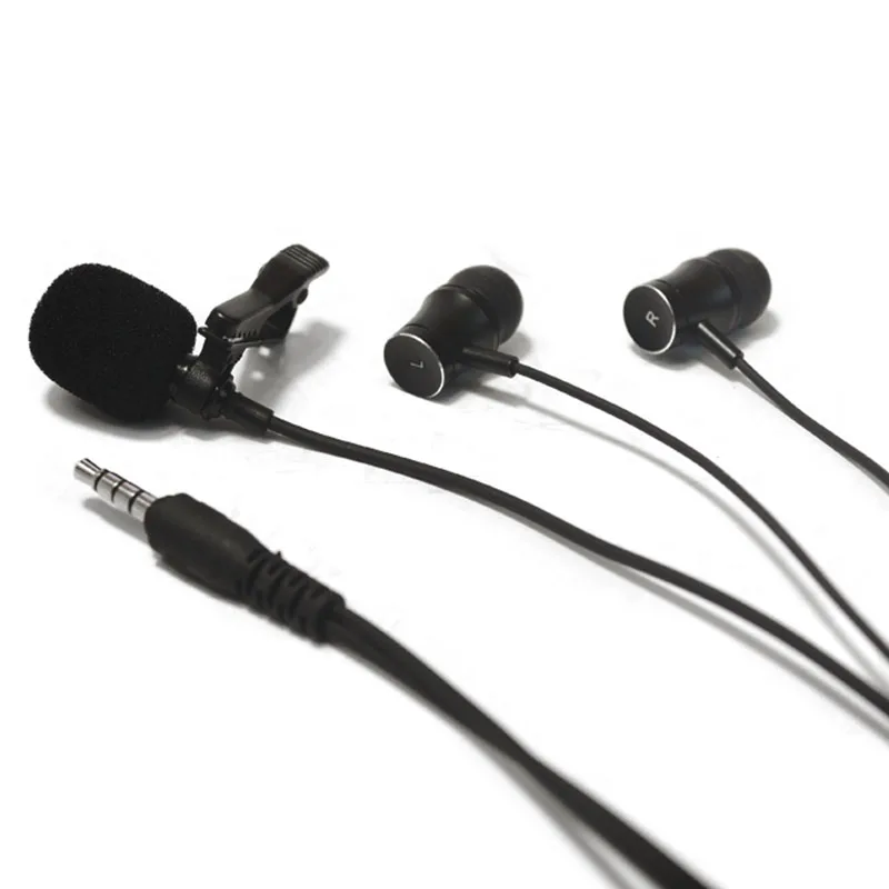 Lavalier Microphone Comes With Integrated Headphone To Filter Noise, High-Definition Noise Reduction, For Live Tik Tok