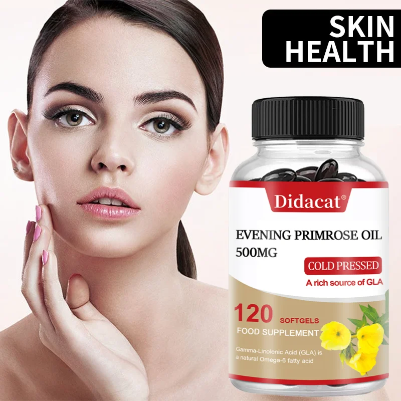 

Evening Primrose Oil Capsules, Women Wellness Supplement, Bone Strengthening, Skin Nourishing & Hormone Balance Support