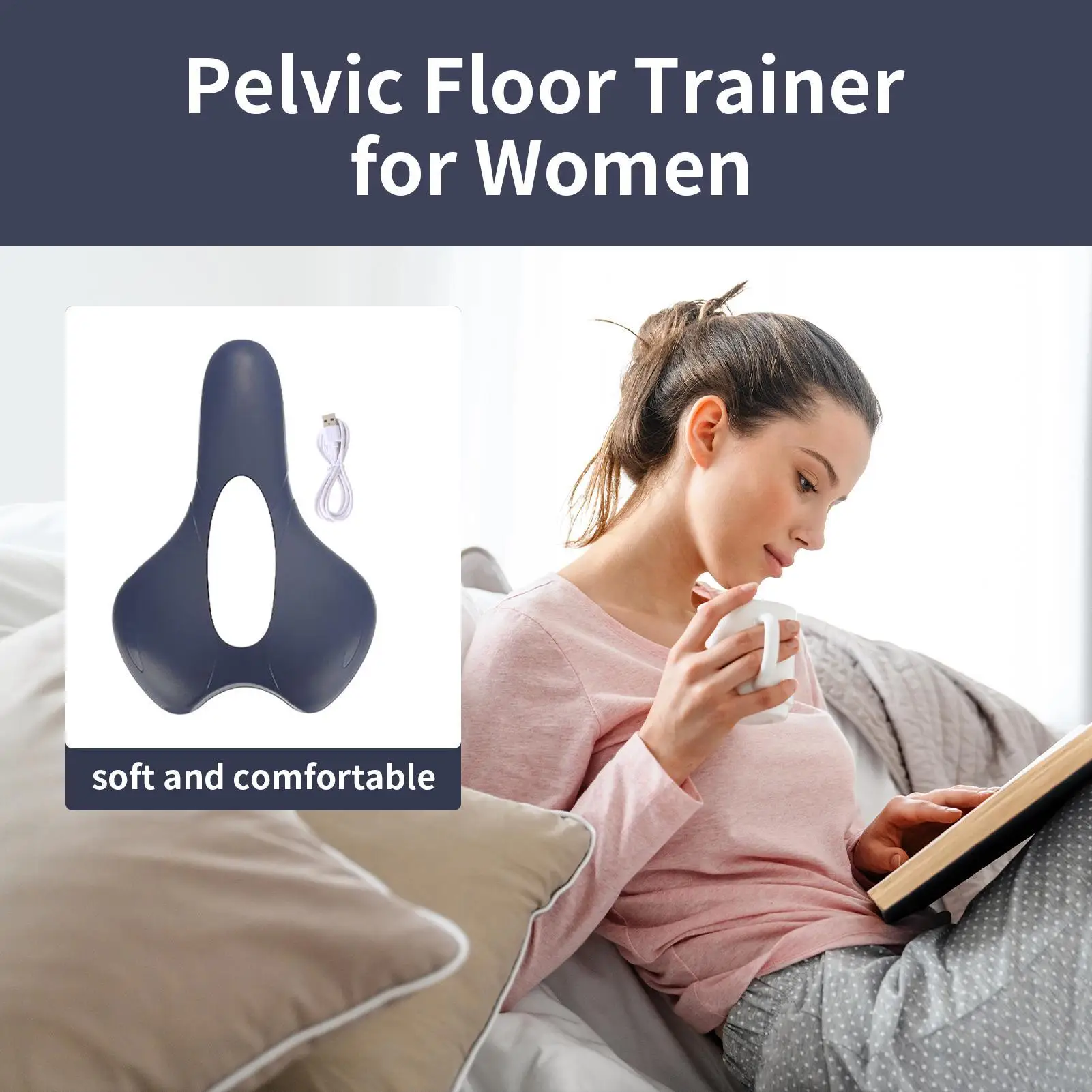 

Устройство для укрепления тазового дна, женский тренажер для мышц таза, перезаряжаемый портативный массажер-стимулятор для восстановления беременности