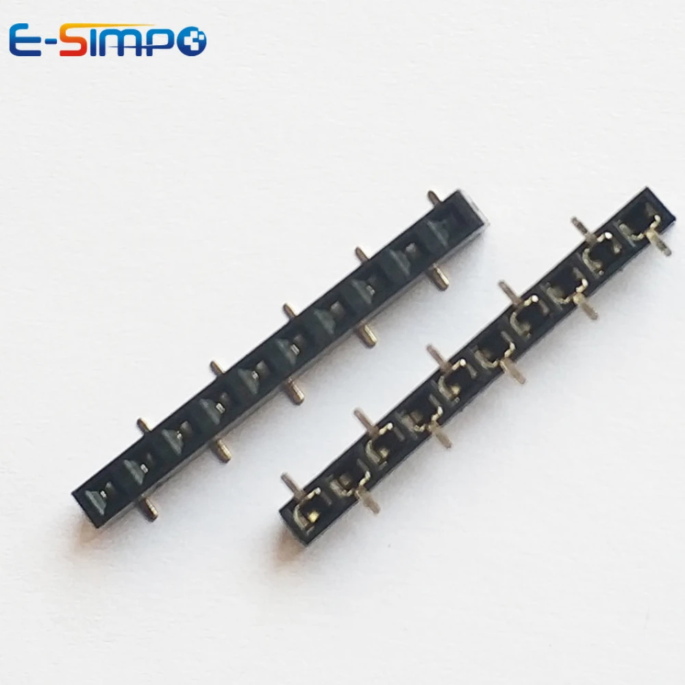 50pcs 2.54mm SMD Short Version PH5mm Single Row SMT 1X3/4/5/6P 8P 10P 12P 20P Stackable PCB Female Pin Header Socket Connector