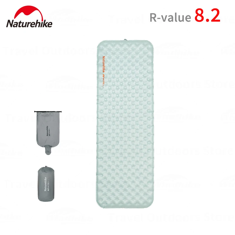 Naturehike 2026 New Camping Mattress 8.2 High R-Value Ultralight Folding Beach Air Sleeping Pad Outdoor Hiking Air Mattress Warm