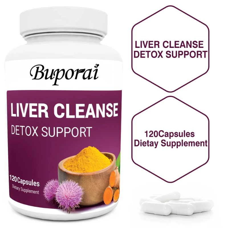 

Liver Cleanse Detox Capsules - Containing Milk Thistle, Protect Kidney and Liver Health, Detoxify, and Promote Digestive Health