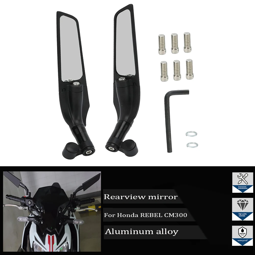 

Suitable for Honda Rebel CM300 CM500 CM1100 CB150X NSS350 XRE300 Motorcycle Accessories Rearview Mirror