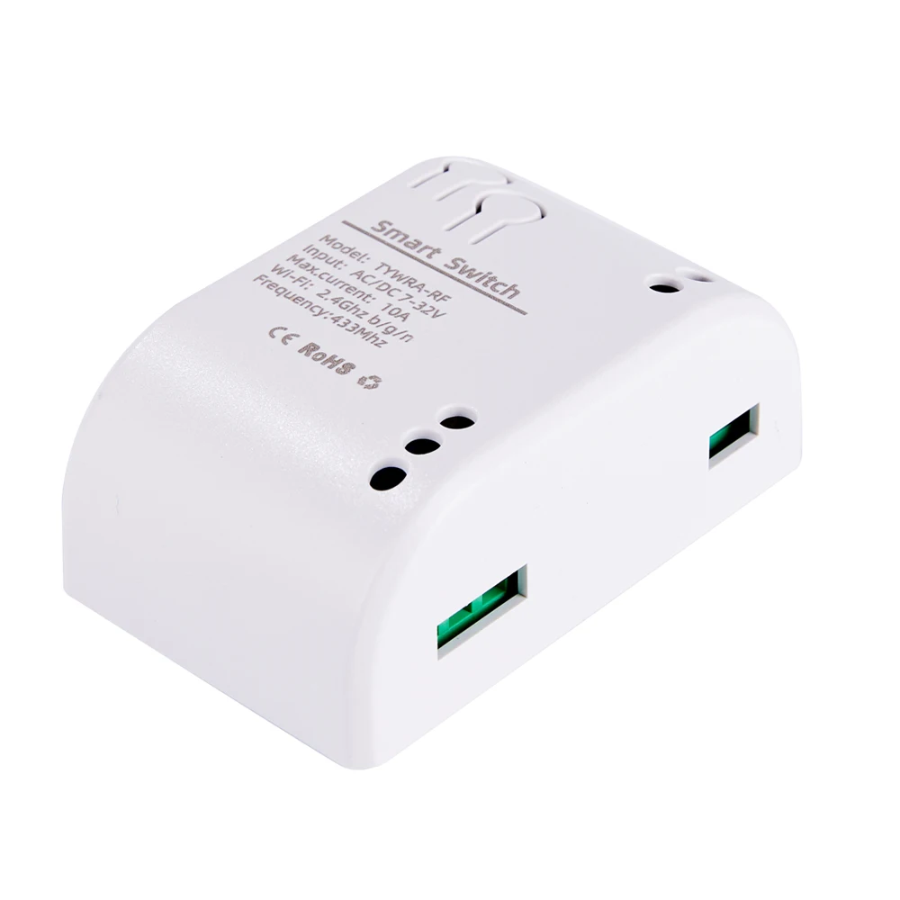 WLAN Smart-Schalter 1-Kanal 7-32V Mini WLAN-Lichtsteuerung 433 RF-Empfänger Tor- und Garagenöffner 10A Kompatibel mit Tuya App 1-Kanal-Relais – Detail 1