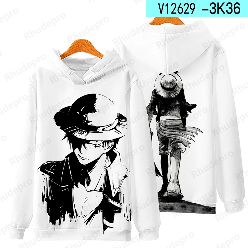 ONE PIECE Sweatshirt Peely 3D Printed Long Sleeve Fashion Men Women Sweatshirt Casual Hooded Streetwear Children Clothes