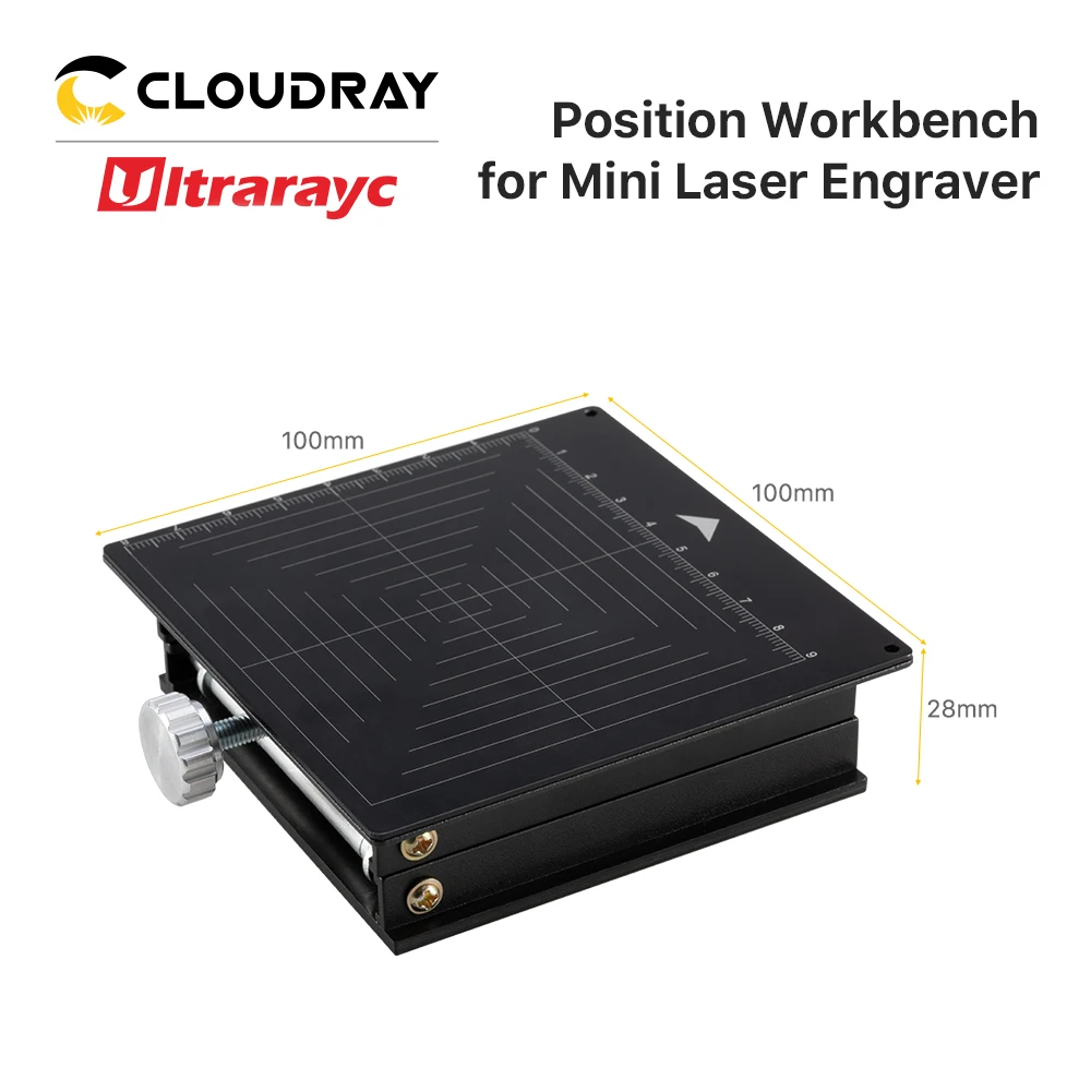 Stół warsztatowy Cloudray 100x100mm Trzymaj przedmioty w miejscu Znakowanie dla grawerki laserowej Mini Blue