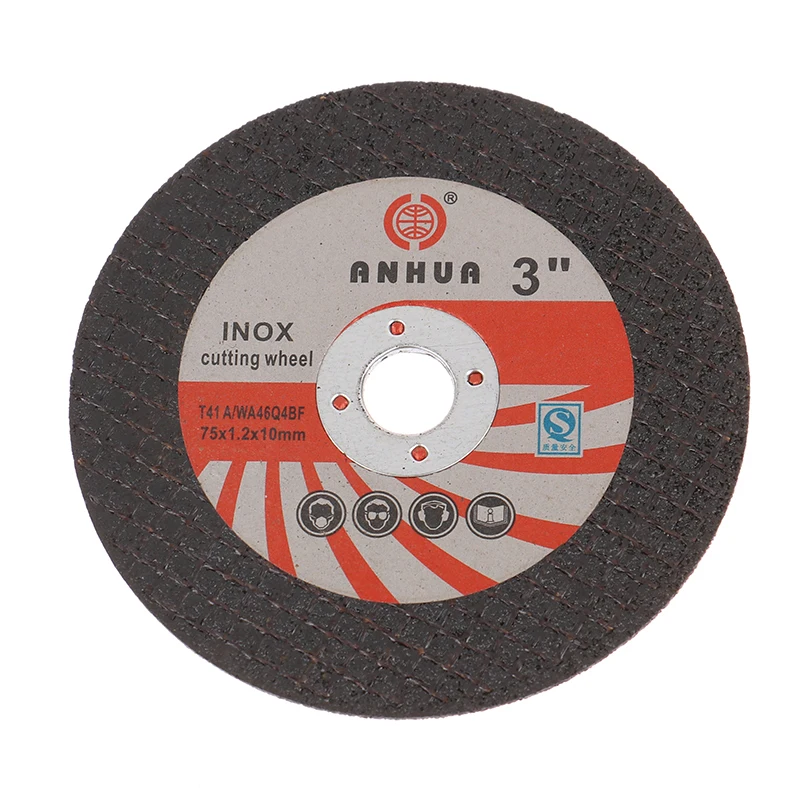 5pcs 3inch 75*1.2*10 Hole Mini Cutting Disc Circular Resin Grinding Wheel Sanding Disc 75mm For Angle Grinder Steel Stone