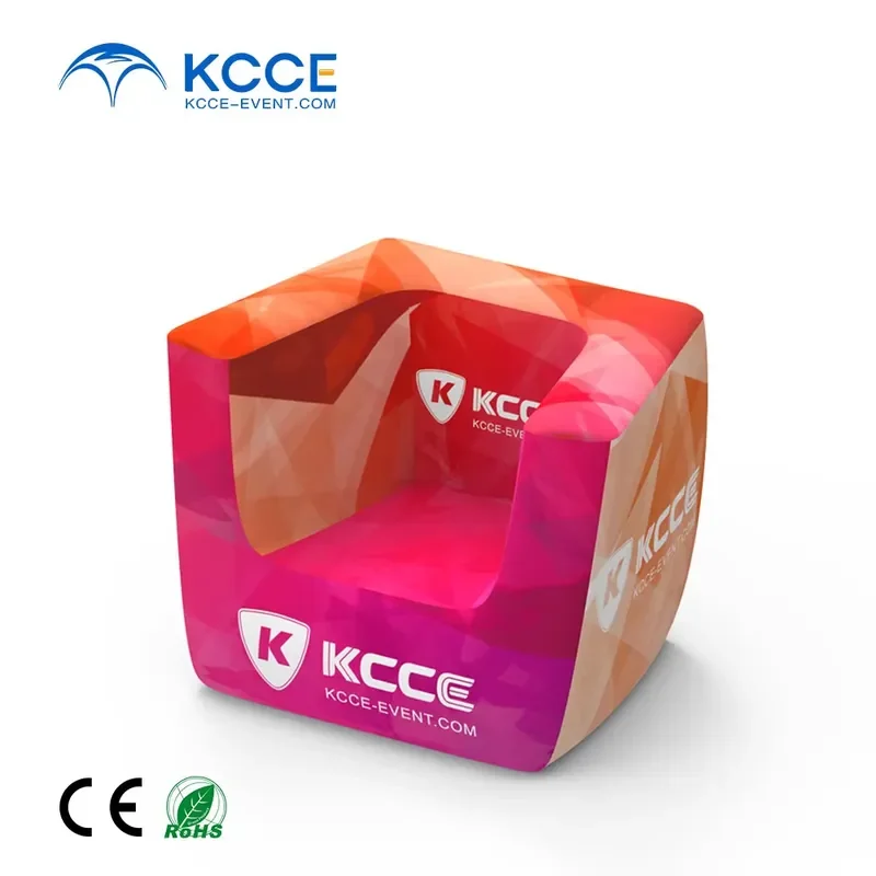 Customized Logo Quality Brand Inflatable Sofa Chair Set Inflatable Outdoor Furniture Table Air Sealed Sofa for Event Festival