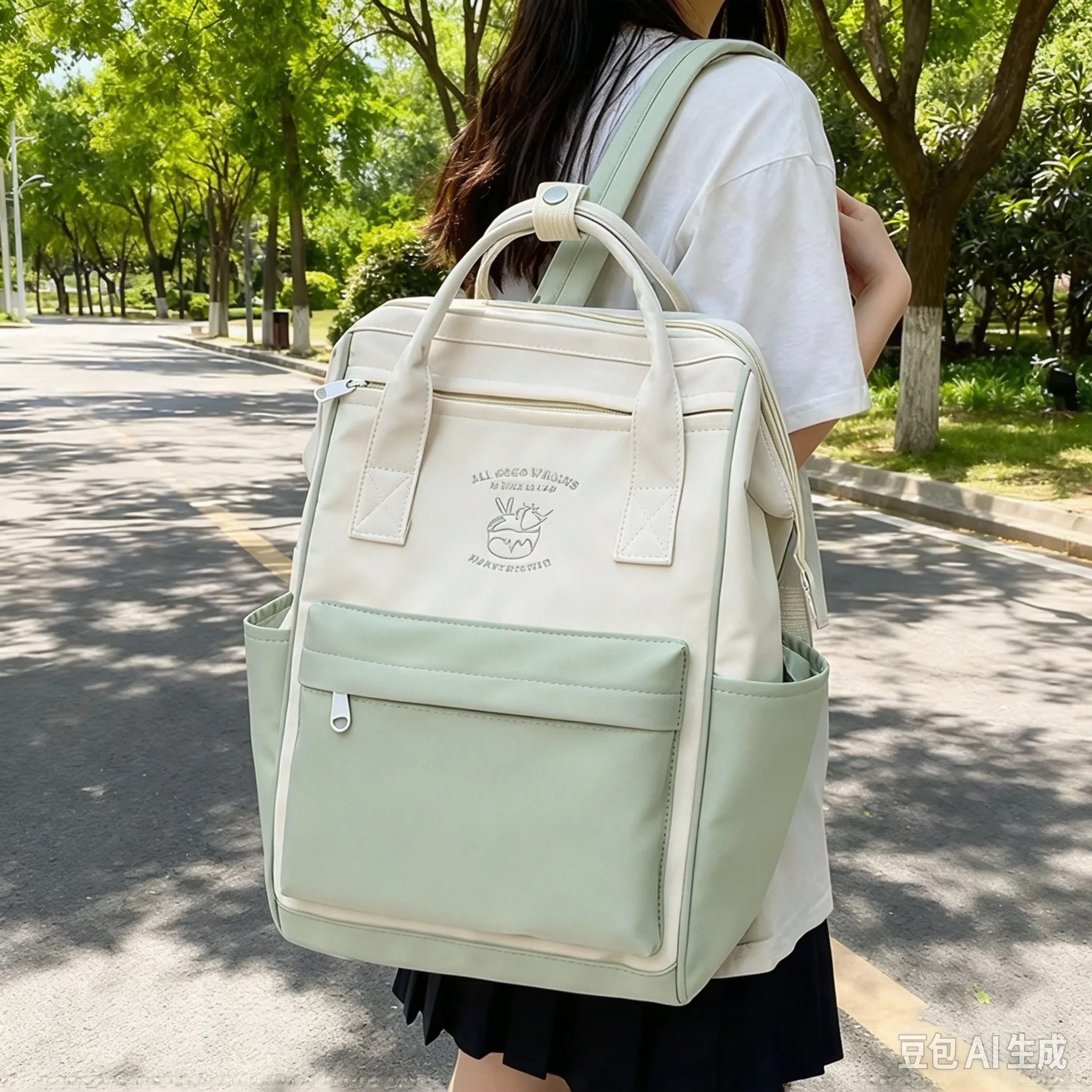 Japanese Trend Kawaii Backpack Large Capacity School Bag for Women Girls Student Waterproof Laptop Bagpack for Travel