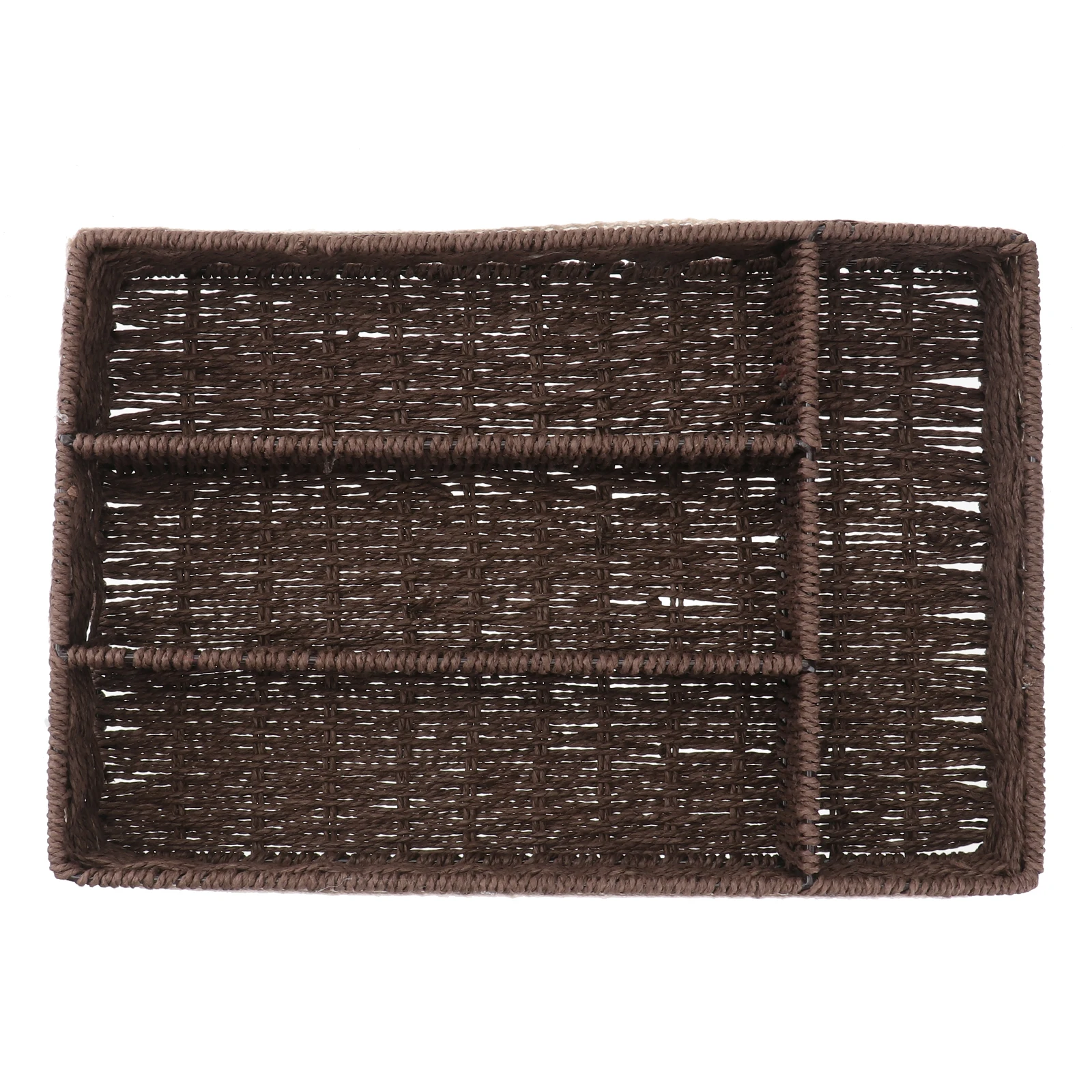 

Plastic Ironware Storage Box Tableware Jewelry Tray 4 Compartments Cutlery Holder Storage Case Fork Box Kitchen Accessories